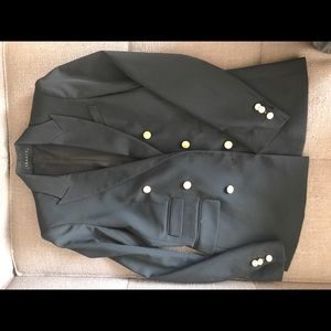 THEORY Women's Double Breasted Navy Blazer